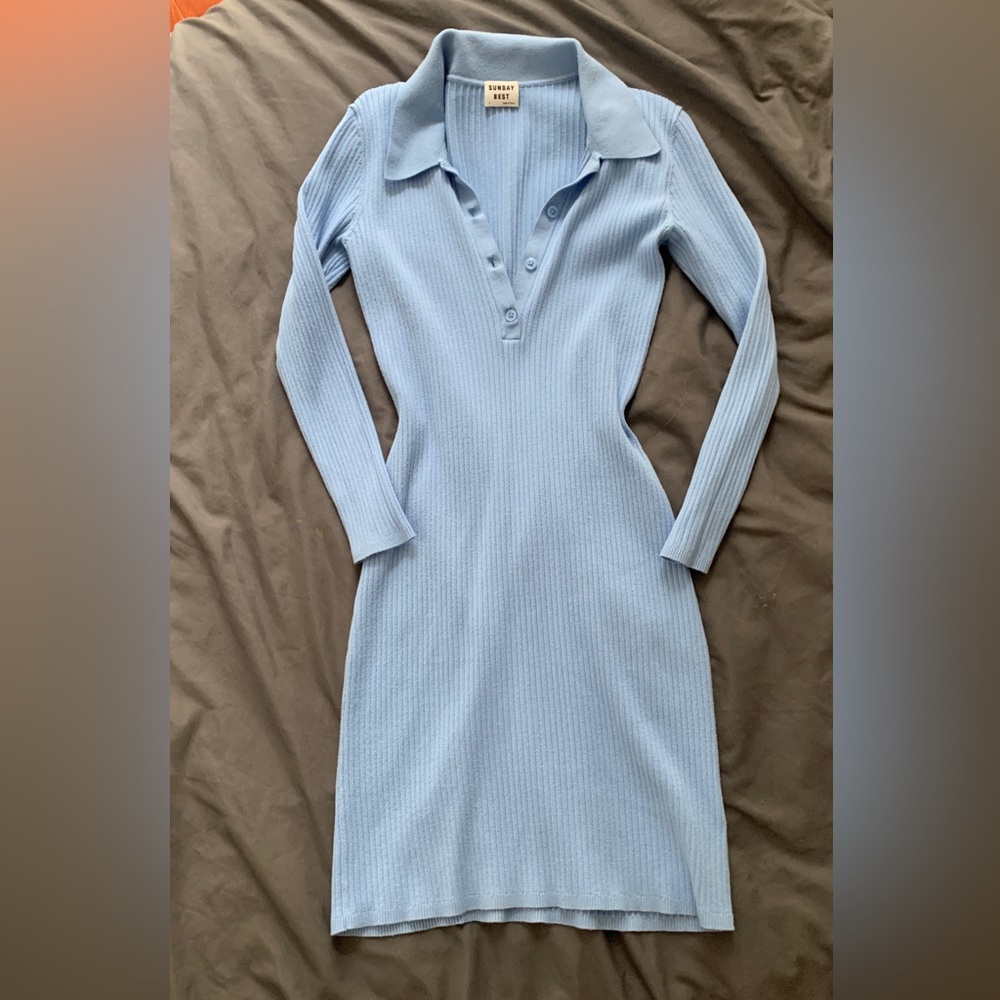 Aritzia - Sunday Best - Longsleeve Polo Dress - Size S